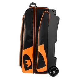 Brunswick Blitz Triple Roller Bowling Bag- Black/Orange