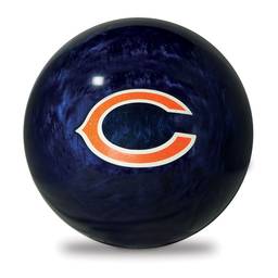 KR Strikeforce NFL Chicago Bears - PRE-DRILLED Polyester Bowling Ball - Navy/Orange
