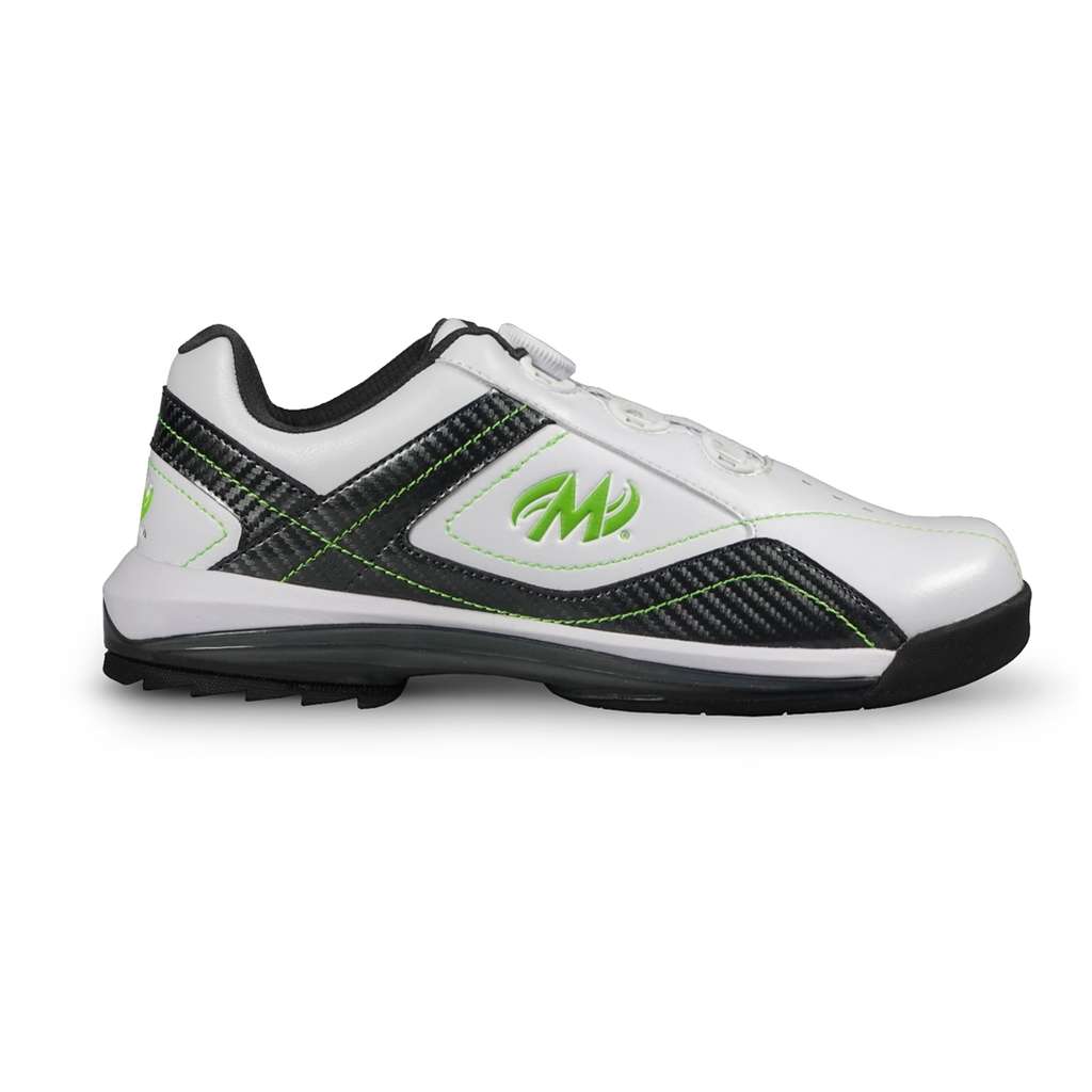 Motiv Mens Propel FT Right Handed Bowling Shoes - White/Carbon/Lime