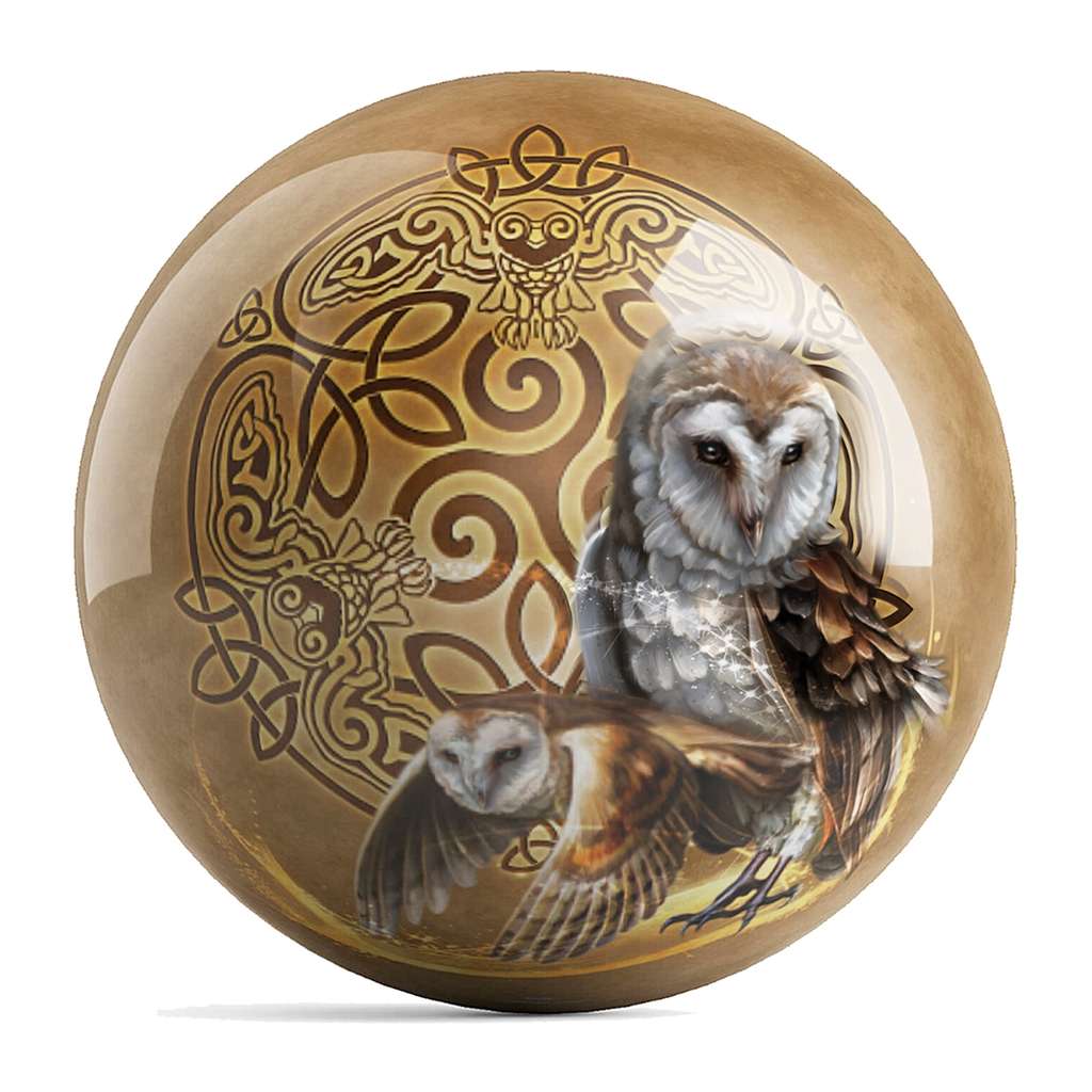 Brigid Ashwood Celtic Owls Totem Bowling Ball