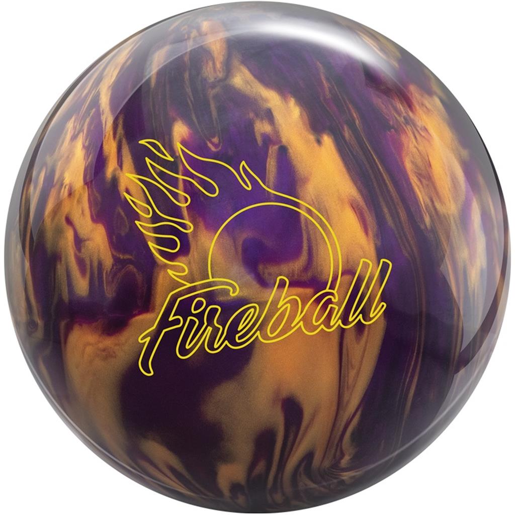 Ebonite PRE-DRILLED Fireball Bowling Ball - Purple/Gold
