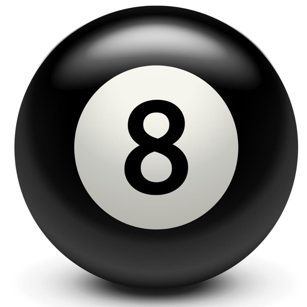 8 Ball Billiards PRE-DILLED Bowling Ball