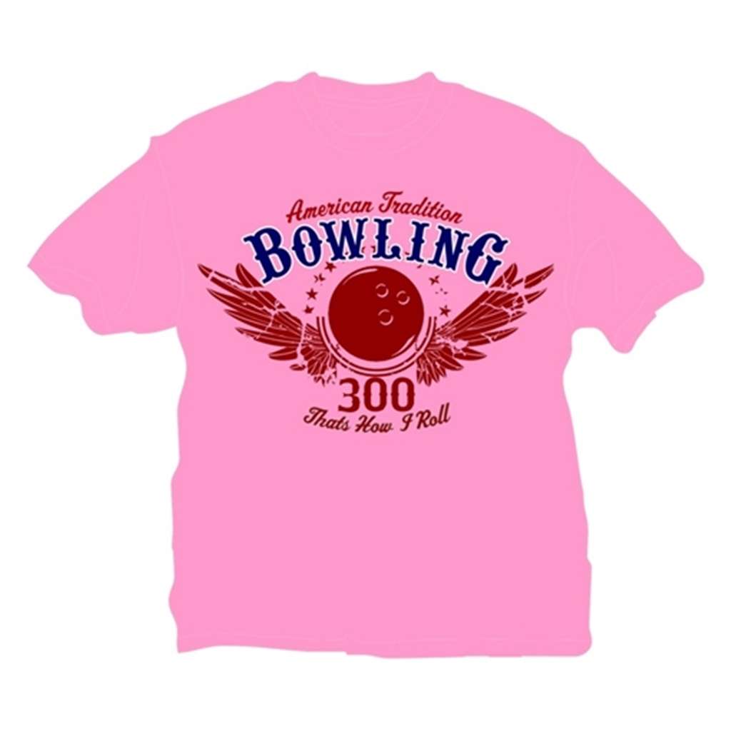Pink Thats How I Roll Bowling T-Shirt 