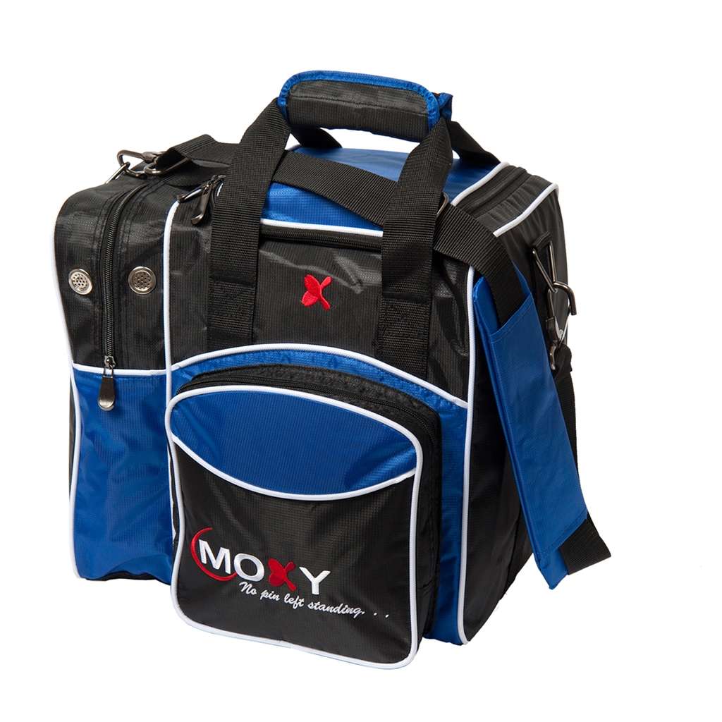 Royal/Black Moxy Deluxe Single Tote Bowling Bag Royal/Black Moxy Deluxe Single Tote Bowling Bag