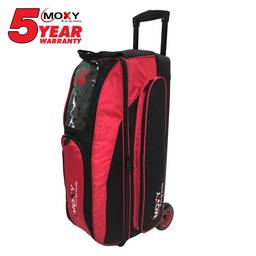 Moxy Blade Triple Roller Bowling Bag- Red/Black