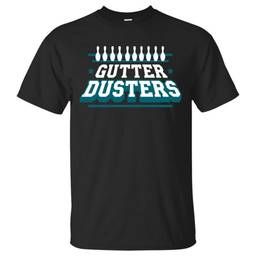 Gutter Dusters Bowling T-Shirt- Black