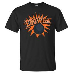 EBOWLA Bowling T-Shirt- Black