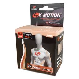 Genesis K-Motion Tape with Copper Infuzion- Beige UNCUT Roll