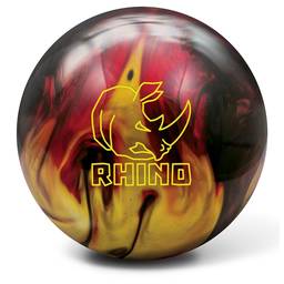 Brunswick Rhino Reactive PRE-DRILLED Bowling Ball- Red/Black/Gold Pearl