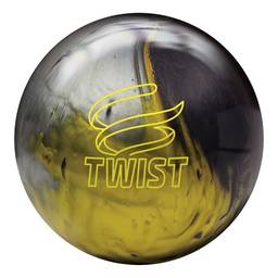 Brunswick Twist Reactive Bowling Ball- Black/Gold/Silver