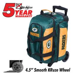 Green Bay Packers 2 Ball Roller Bowling Bag