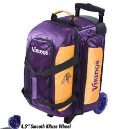 Minnesota Vikings 2 Ball Roller Bowling Bag