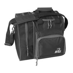 BSI Deluxe Single Ball Bowling Bag- Black