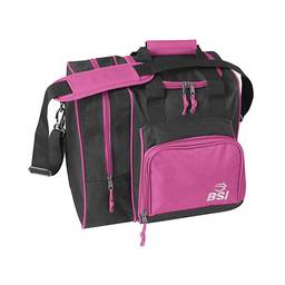 BSI Deluxe Single Ball Bowling Bag- Pink/Black