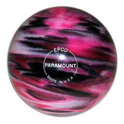 Duckpin Paramount Marbleized Bowling Ball 4 3/4"- Magenta/Black/White