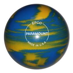 Duckpin Paramount Marbleized Bowling Ball 4 7/8"- Marigold/Royal