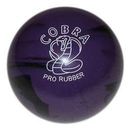 Duckpin Cobra Pro Rubber Bowling Ball 4 7/8"- Purple/Black