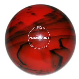 Duckpin Glo Bowling Ball 4 7/8"- Black/Red