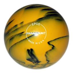 Duckpin Glo Bowling Ball 4 7/8"- Yellow/Black