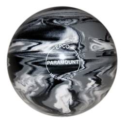 Duckpin Paramount Marbleized Bowling Ball 5"- Black/White/Grey