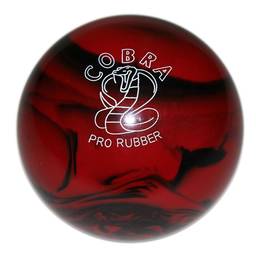 Duckpin Cobra Pro Rubber Bowling Ball 5" - Red/Black