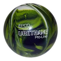 Duckpin EPCO Urethane Bowling Ball 5"- Green/White/Navy