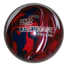 Duckpin EPCO Urethane Bowling Ball 5"- Dark Red/Royal/White