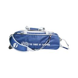 Vise Clear Top 3 Ball Roller Bowling Bag- Navy/Silver