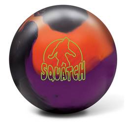 Radical Squatch Solid Bowling Ball- Black/Orange/Purple