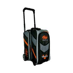 Motiv Vault 2 Ball Roller Bowling Bag- Black/Orange