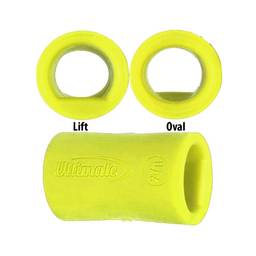 Ultimate Bowling Tour Lift Oval Sticky Finger Insert- Neon Yellow - Pack of 10