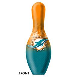 Miami Dolphins NFL On Fire Bowling Pin