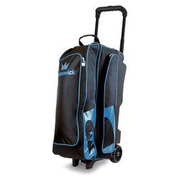 Brunswick Blitz Triple Roller Bowling Bag- Black/Blue