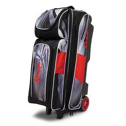 Radical Triple Roller Bowling Bag Dye Sublimated - Black/Red