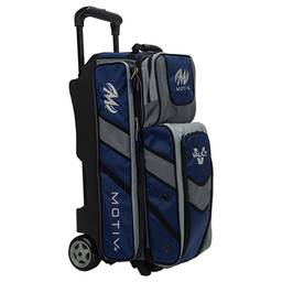 Motiv Vault 3 Ball Roller Bowling Bag- Navy