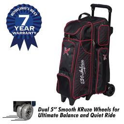 KR Royal Flush 4x4 Bowling Bag- Black/Red