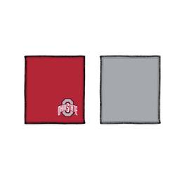 Ohio State Shammy Cleaning Pad - Scarlet/Grey