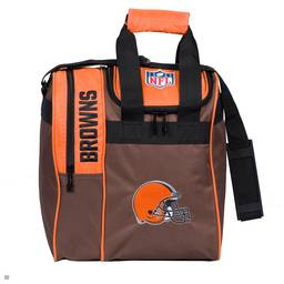 NFL Cleveland Browns Single Bowling Ball Tote Bag- Orange/Brown