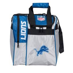 NFL Detroit Lions Single Bowling Ball Tote Bag- Blue/Silver