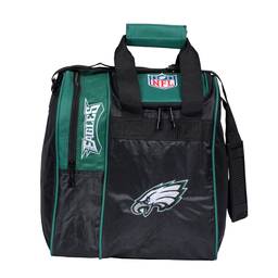 NFL Philadelphia Eagles Single Bowling Ball Tote Bag- Black/Green