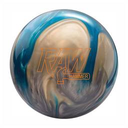 Hammer Raw Hammer PRE-DRILLED Bowling Ball- Blue/Silver/White