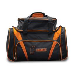 Hammer 2 Ball Deluxe Tote Bowling Bag - Black/Orange