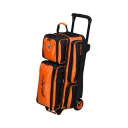 KR Konvoy Triple Roller Bowling Bag - Orange/Black