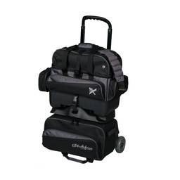 KR Konvoy 4-Ball Roller Bowling Bag - Black/Carbon