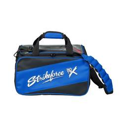 KR Strikeforce Bowling Fast Double Bowling Ball Tote - Black/Royal