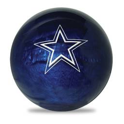 KR Strikeforce NFL Dallas Cowboys - PRE-DRILLED Polyester Bowling Ball - Blue/Silver