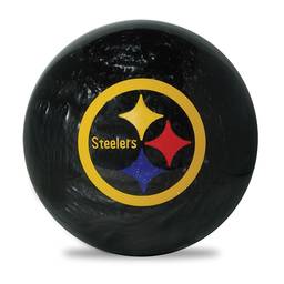 KR Strikeforce NFL Pittsburgh Steelers - PRE-DRILLED Polyester Bowling Ball - Black/Yellow