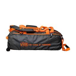 Vise Clear Top 3 Ball Tote Roller Bowling Bag - Black/Orange