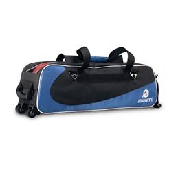 Ebonite Triple Tote Bowling Bag - Blue/Black