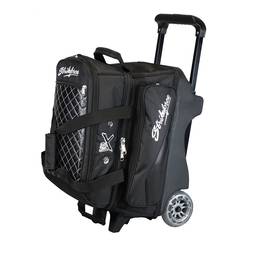 KR Strikeforce Royal Flush Double Roller Bowling Bag - Black